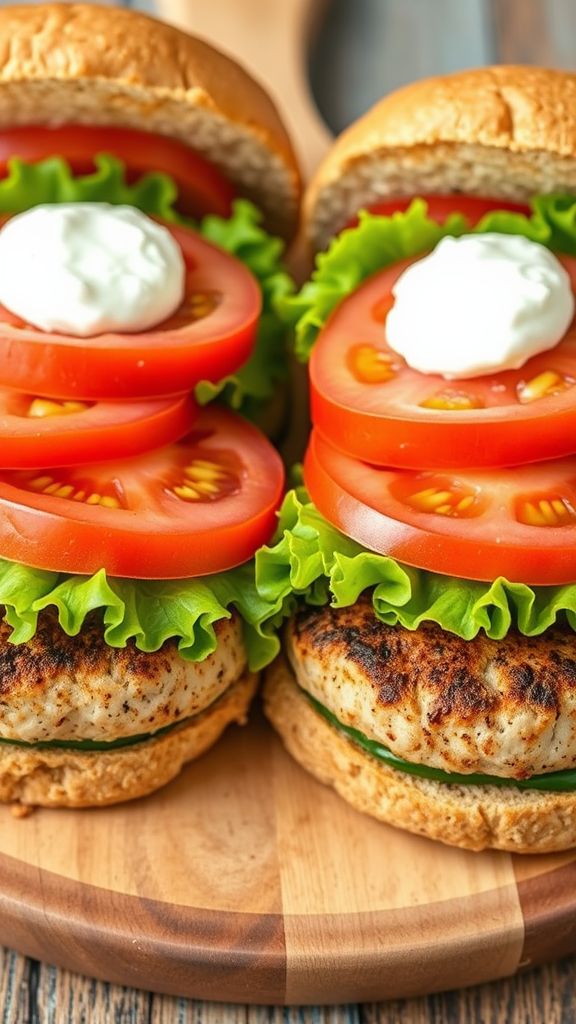 High-Protein Turkey Burgers  