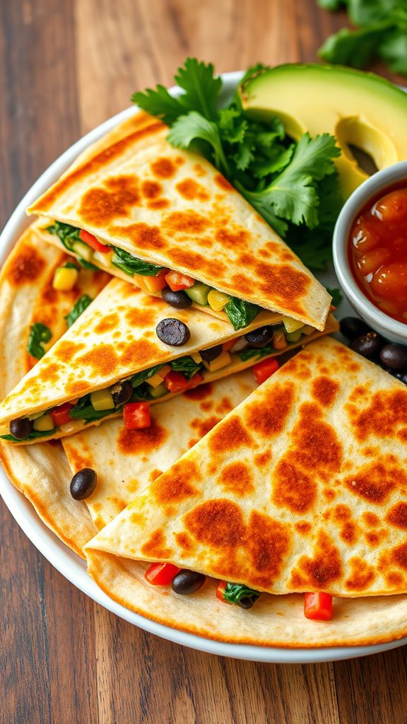 High-Protein Veggie Breakfast Quesadillas