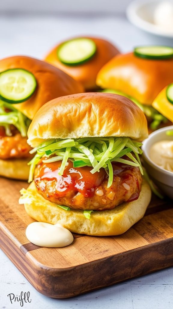 Honey Garlic Glazed Chicken Sliders