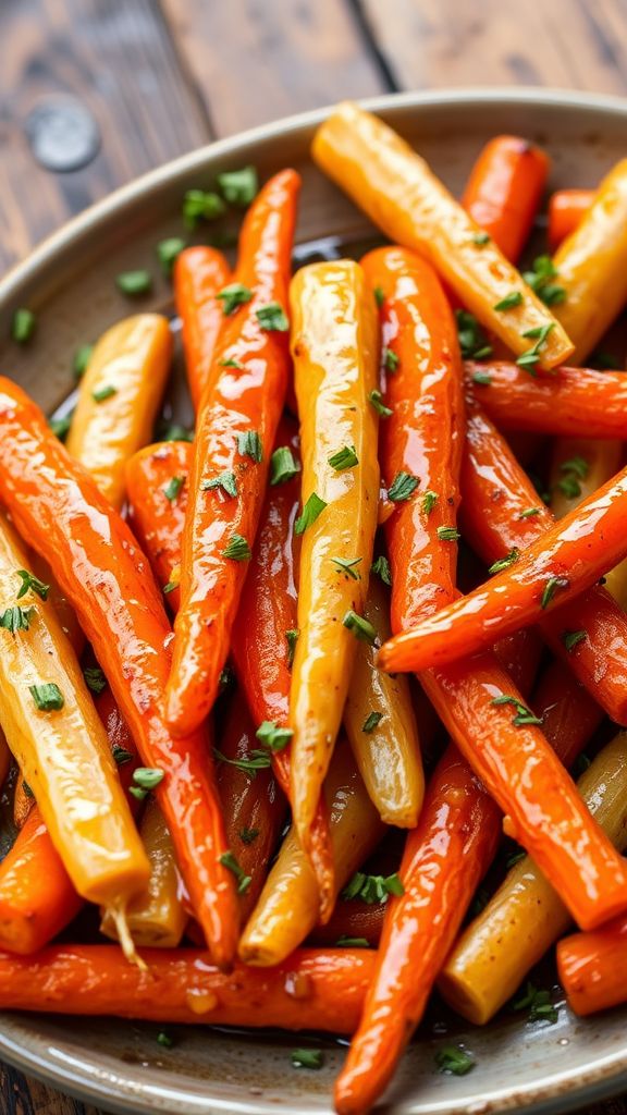 Honey-Glazed Carrots and Parsnips