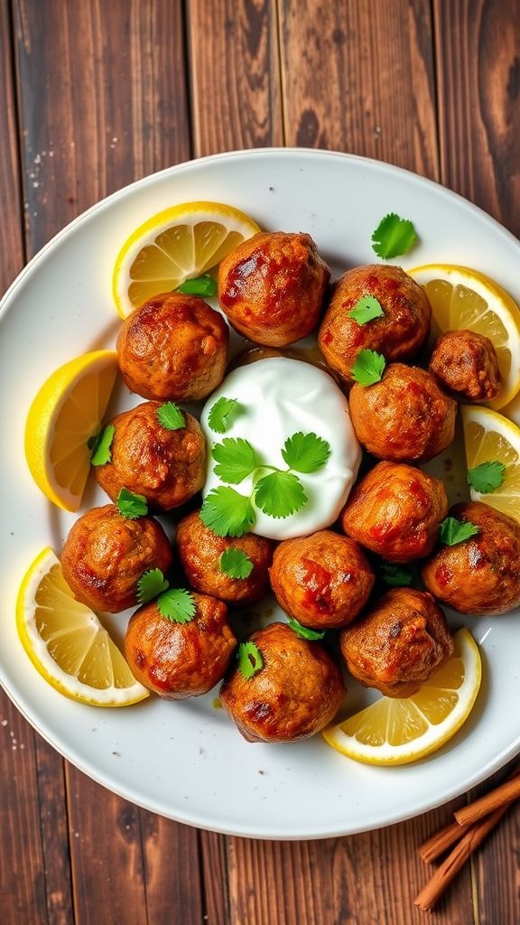 Indian Spiced Lamb Meatballs