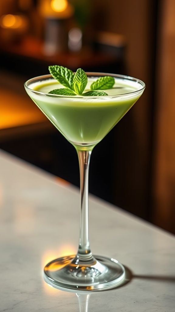 Irish Cream and Mint Martini