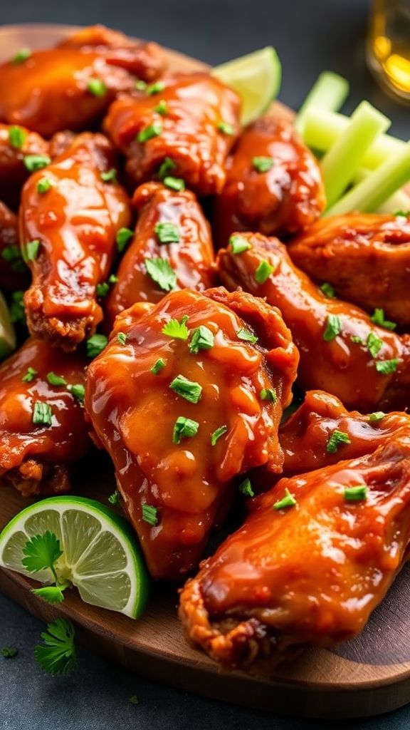 Irish Whiskey BBQ Chicken Wings  