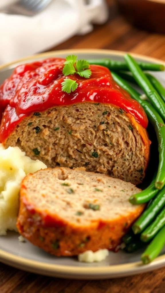 Italian Herb and Parmesan Meatloaf  