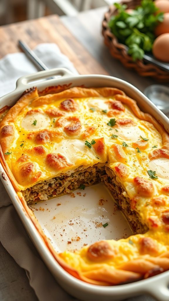 Italian Herb and Turkey Egg Bake  