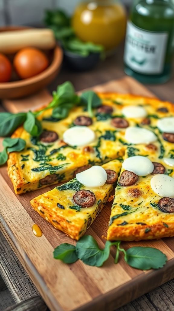 Italian Sausage and Spinach Frittata  