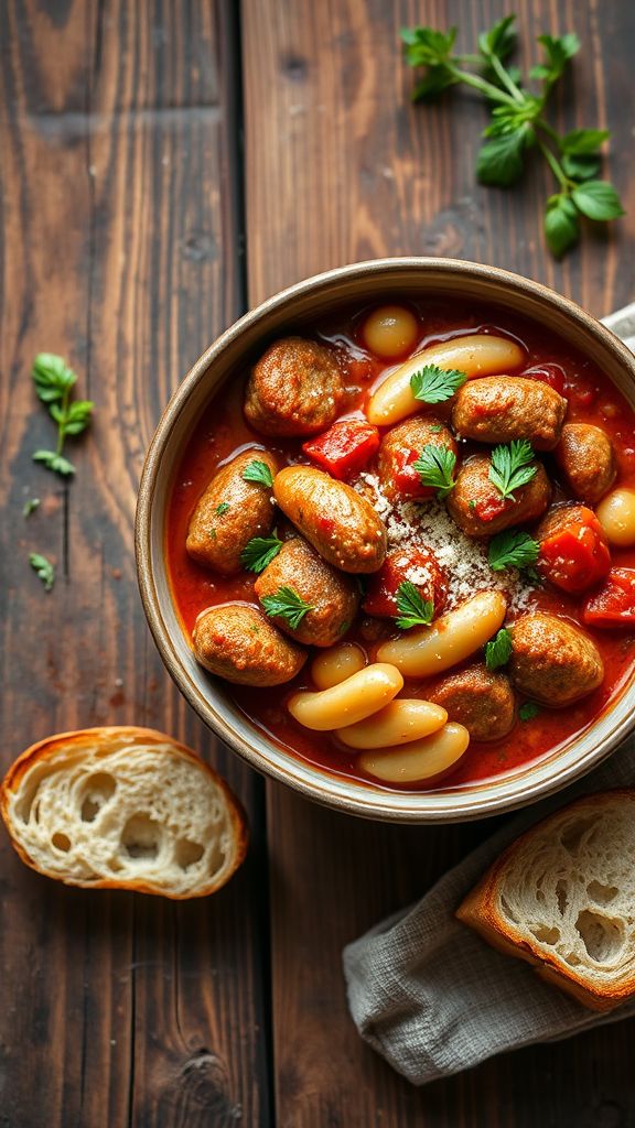 Italian Sausage and White Bean Ragu