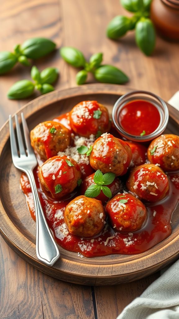 Italian Style Meatballs with Marinara