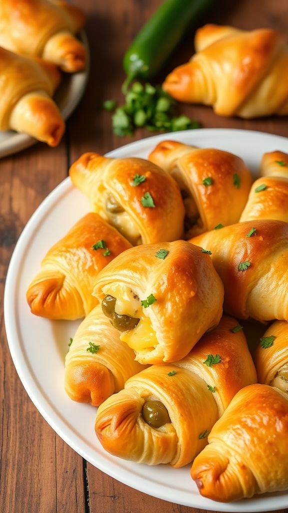 Jalapeño Popper Stuffed Crescent Rolls