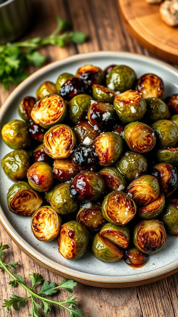 Keto Balsamic Glazed Brussels Sprouts