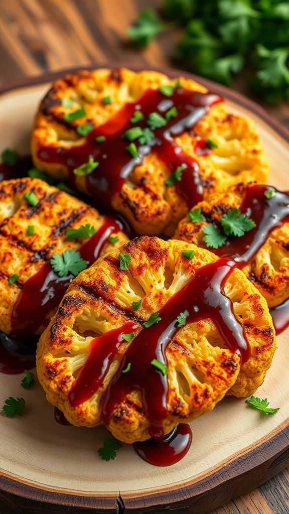 Keto BBQ Cauliflower Steaks  