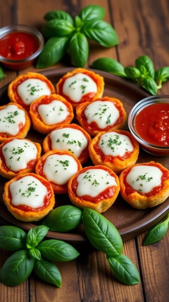 Keto Cauliflower Pizza Bites