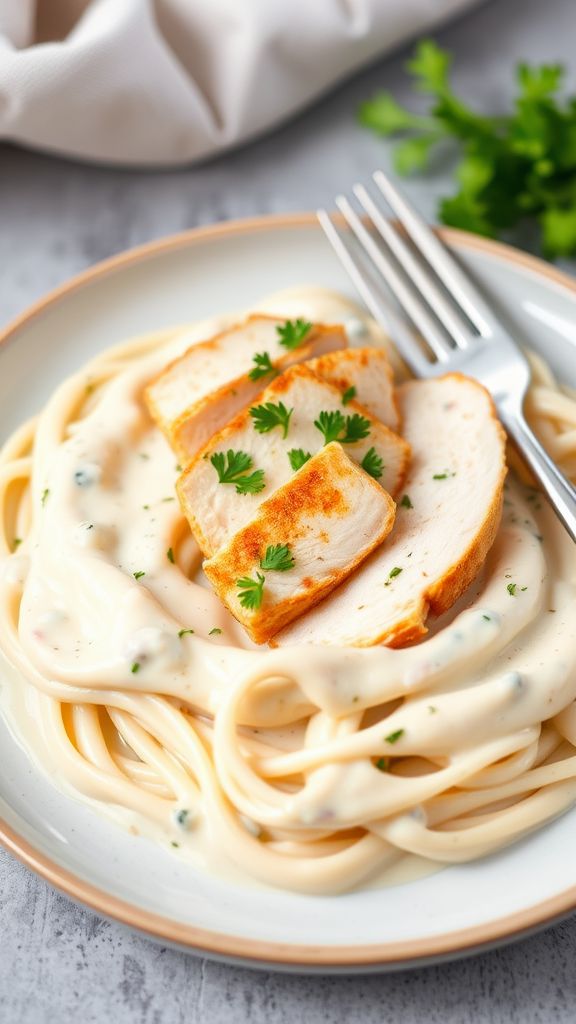 Keto Chicken Alfredo