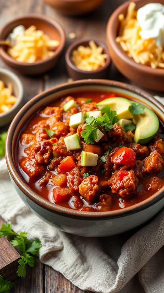 Keto Chili with Ground Beef  