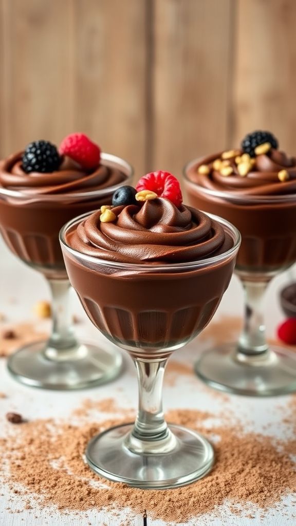 Keto Chocolate Avocado Mousse  