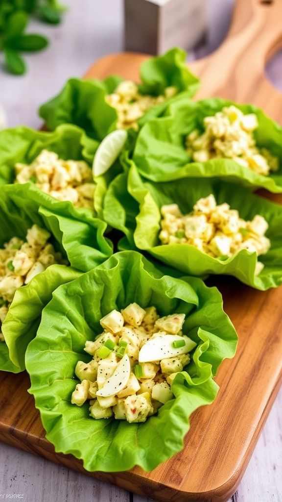 Keto Egg Salad Lettuce Wraps