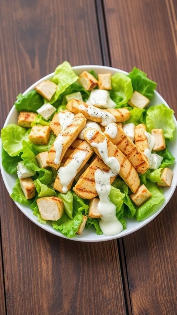 Keto-Friendly Chicken Caesar Salad