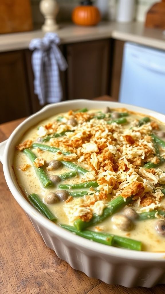 Keto-Friendly Green Bean Casserole  