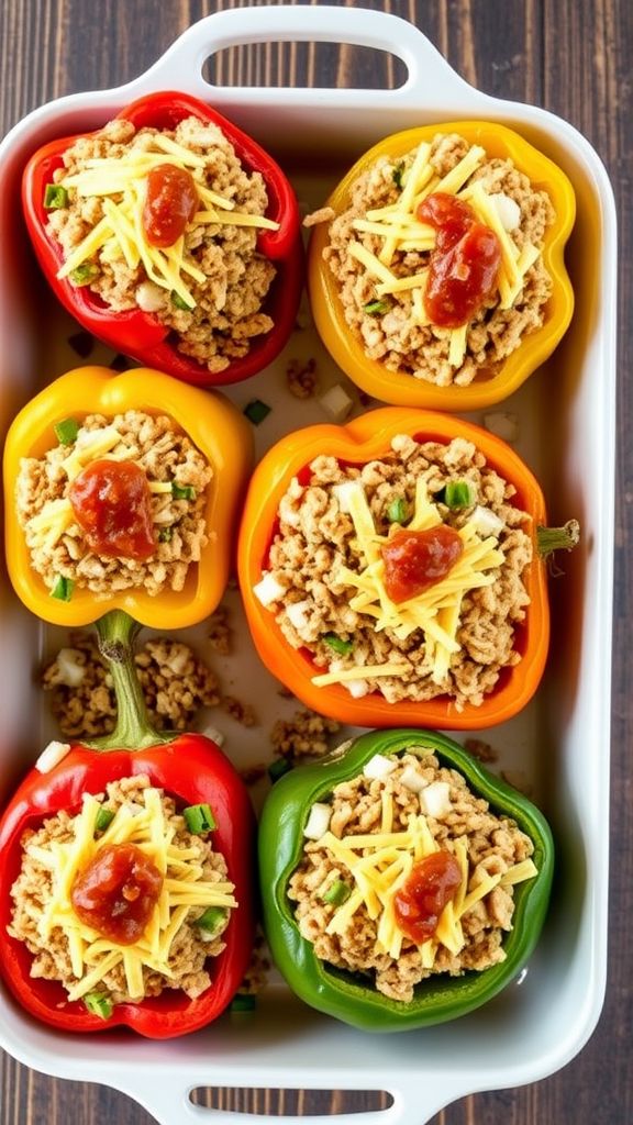 Keto-Friendly Stuffed Peppers  