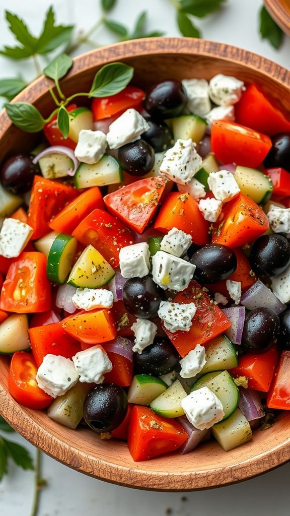 Keto Greek Salad with Feta