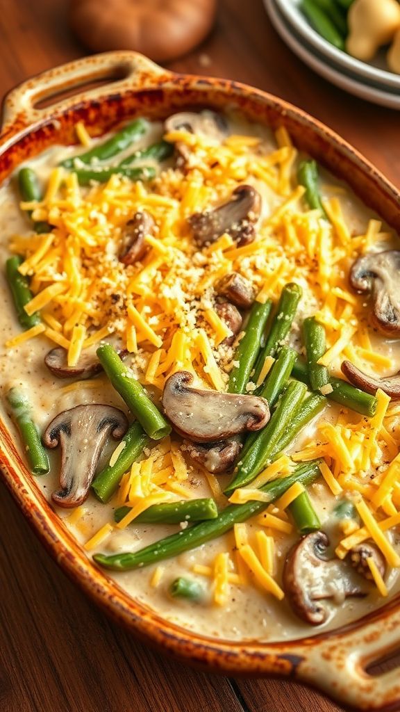 Keto Green Bean Casserole 