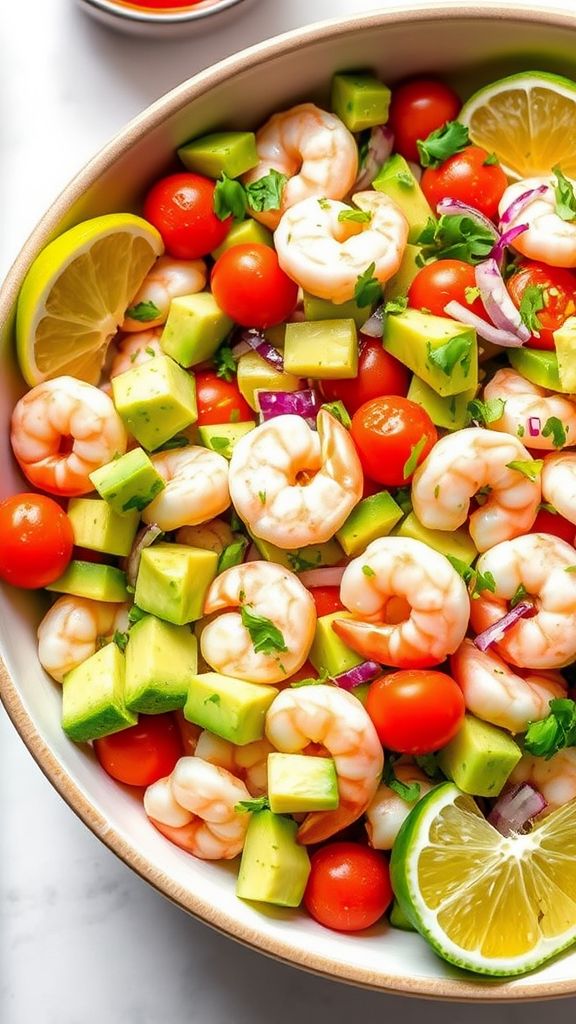 Keto Shrimp Avocado Salad  