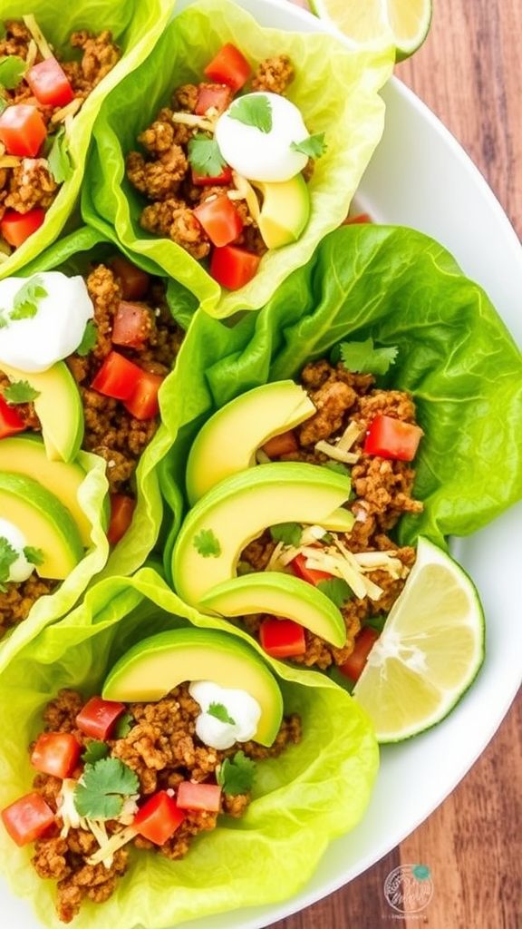 Keto Taco Lettuce Wraps  