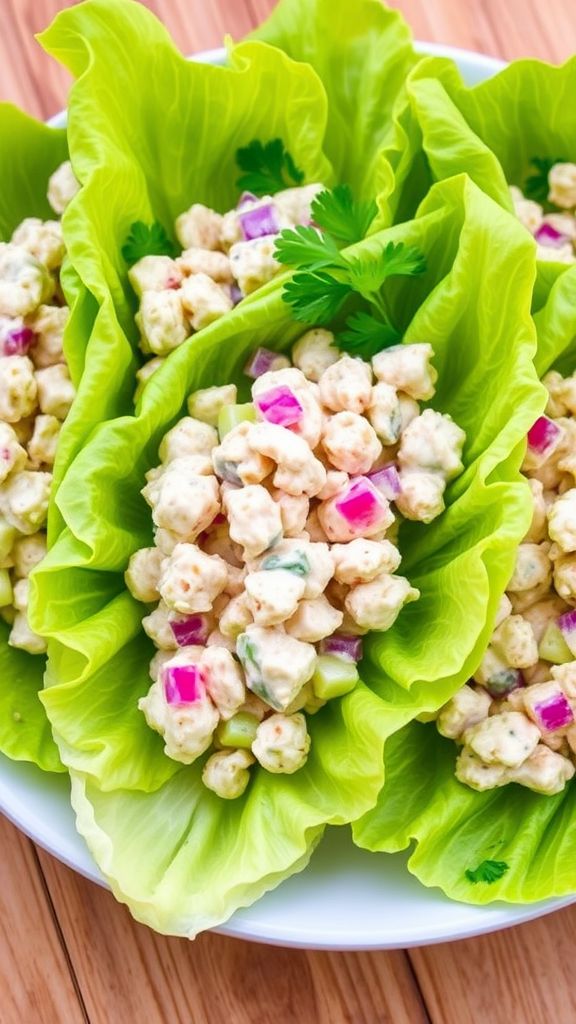 Keto Tuna Salad Lettuce Wraps