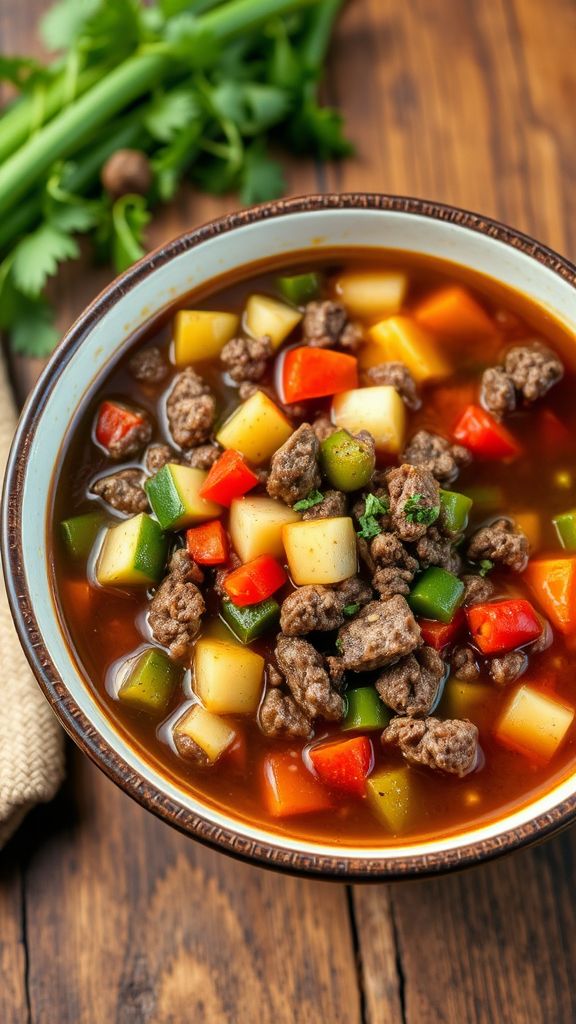 Keto Vegetable Beef Soup