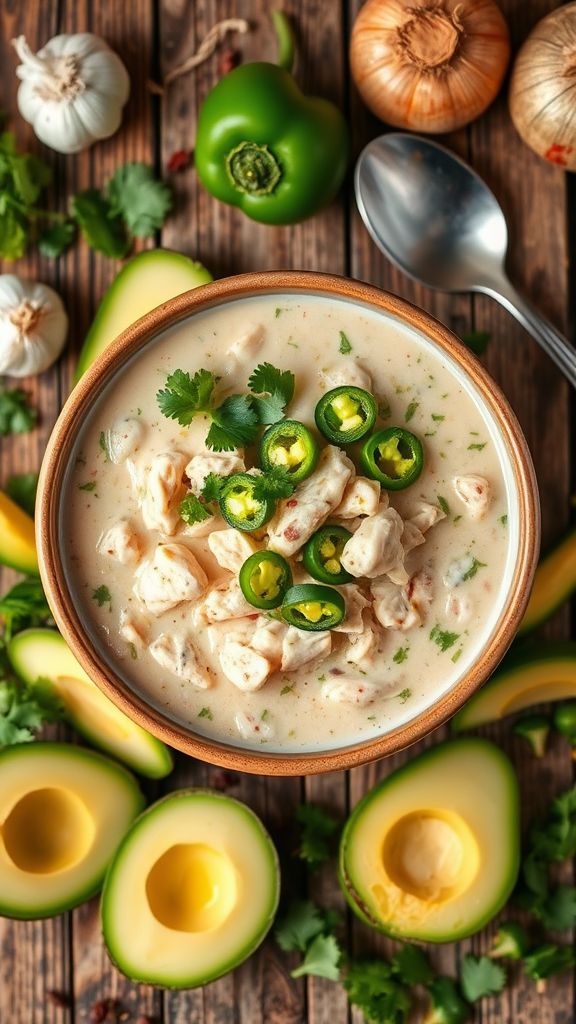 keto white chicken chili that are so good