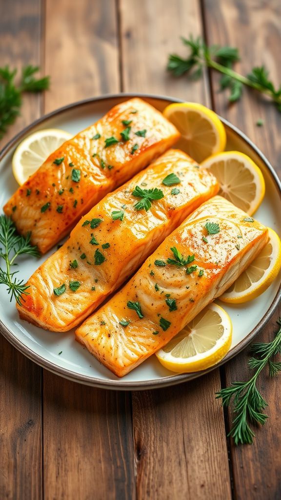 Lemon Butter Herb Salmon