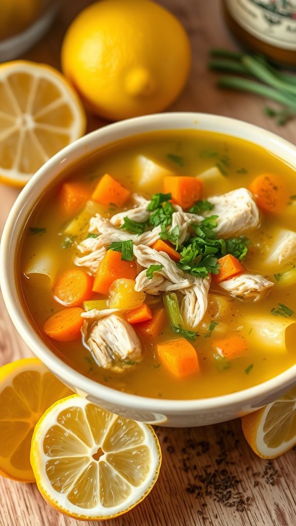 Lemon Herb Chicken Soup