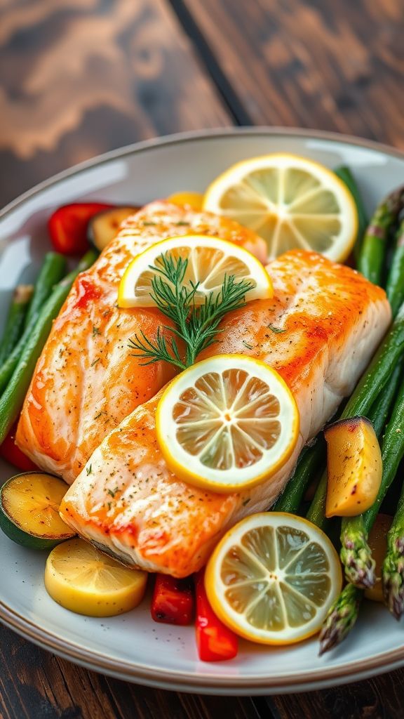 Lemon Herb Grilled Salmon