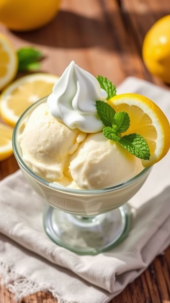 Lemon Zest Keto Ice Cream