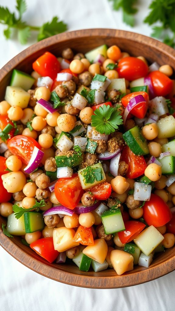 Lentil and Chickpea Salad  