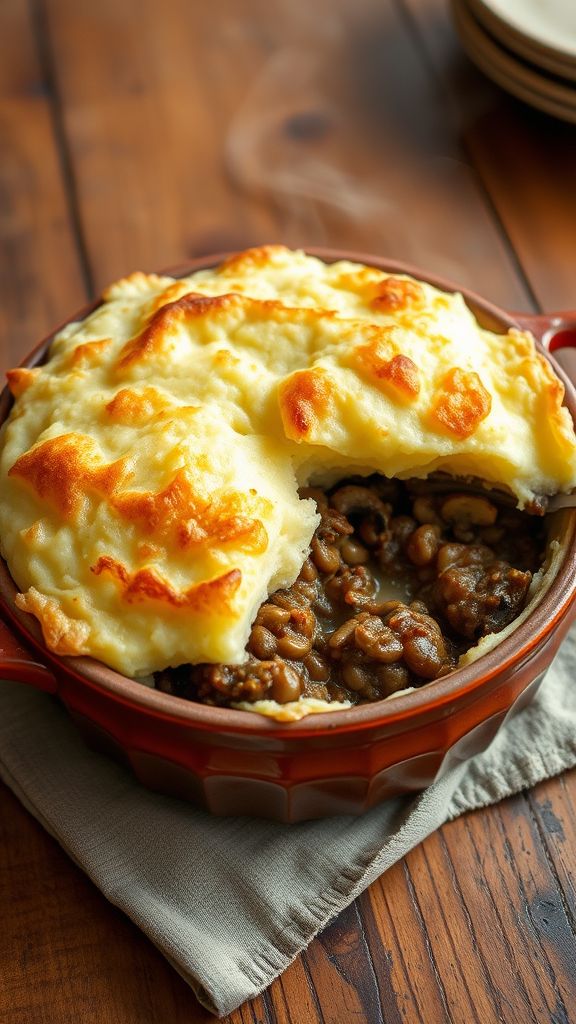 Lentil and Mushroom Shepherd's Pie  