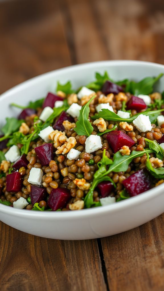 Lentil and Roasted Beet Salad  