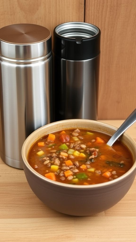 Lentil Soup in a Thermos