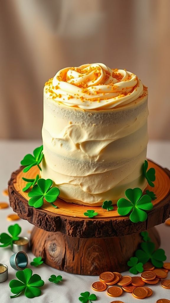 Leprechaun's Gold Vanilla Cake  