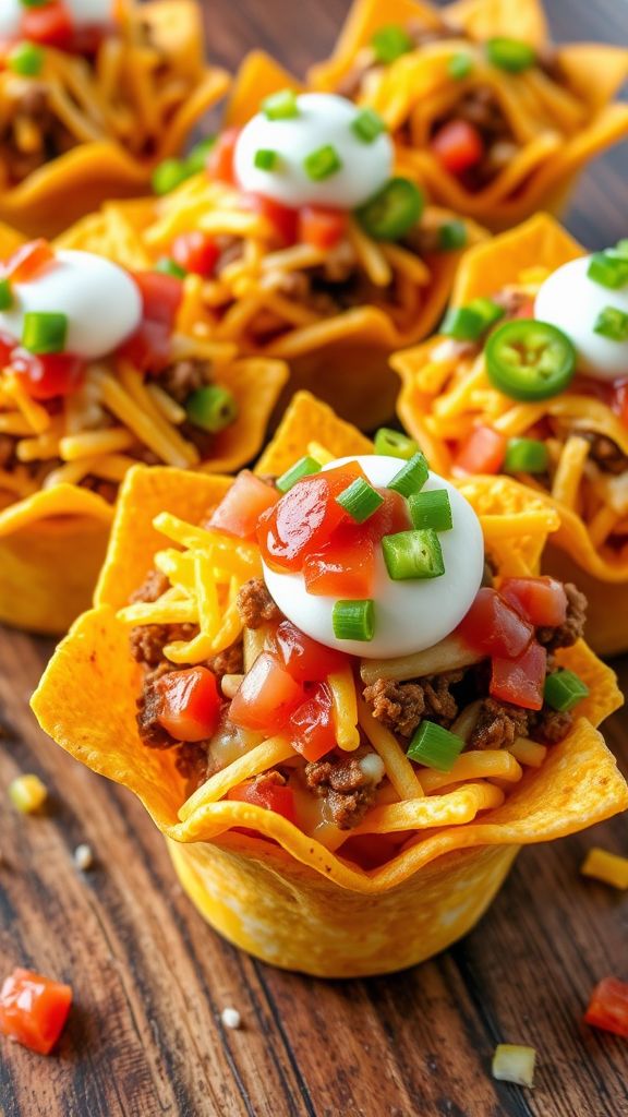 Loaded Nacho Cups  