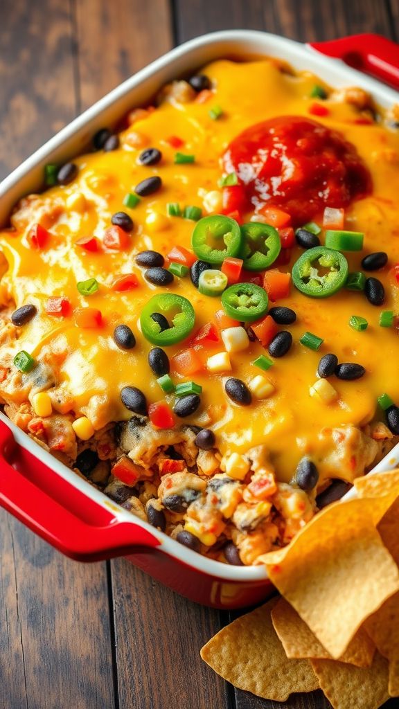 Loaded Nacho Dip with Sweet and Spicy Salsa