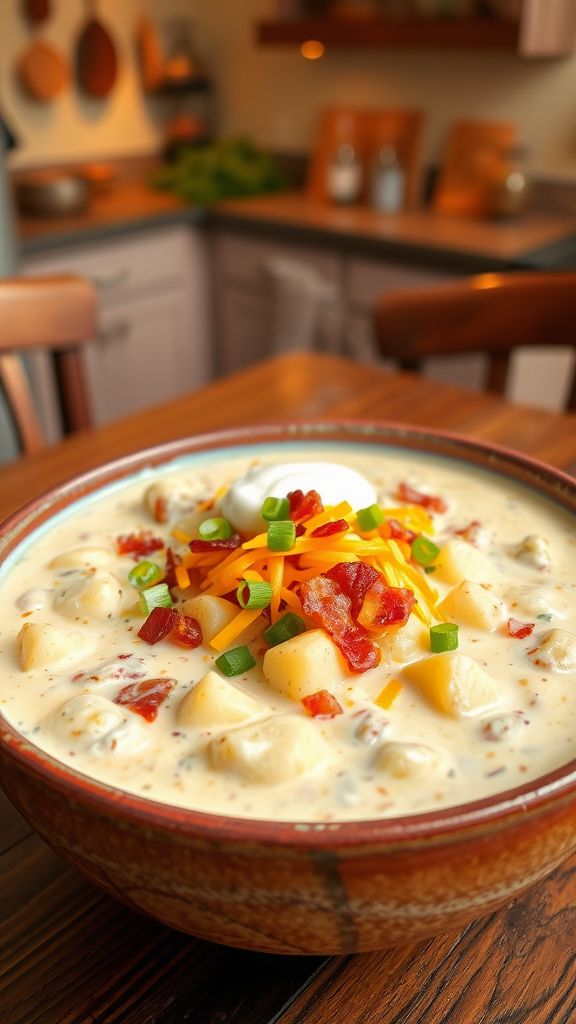 Loaded Potato and Bacon Chowder  