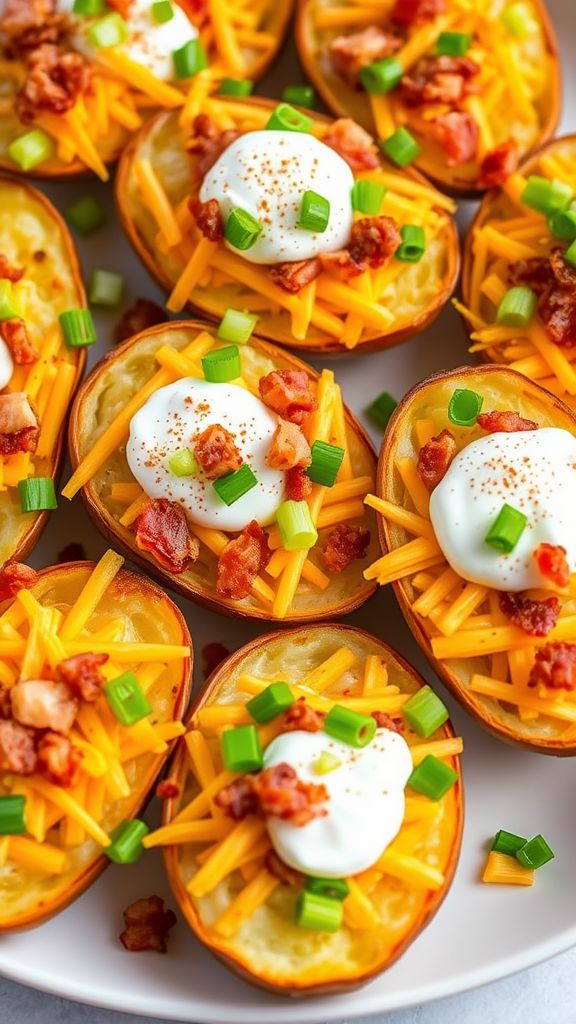 Loaded Potato Skins Delight  