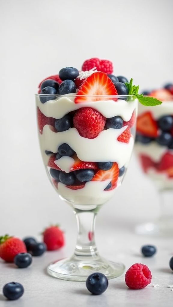 Low-Carb Berry Parfait