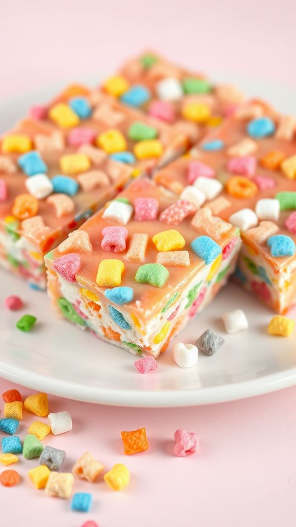 Lucky Charms Marshmallow Bars