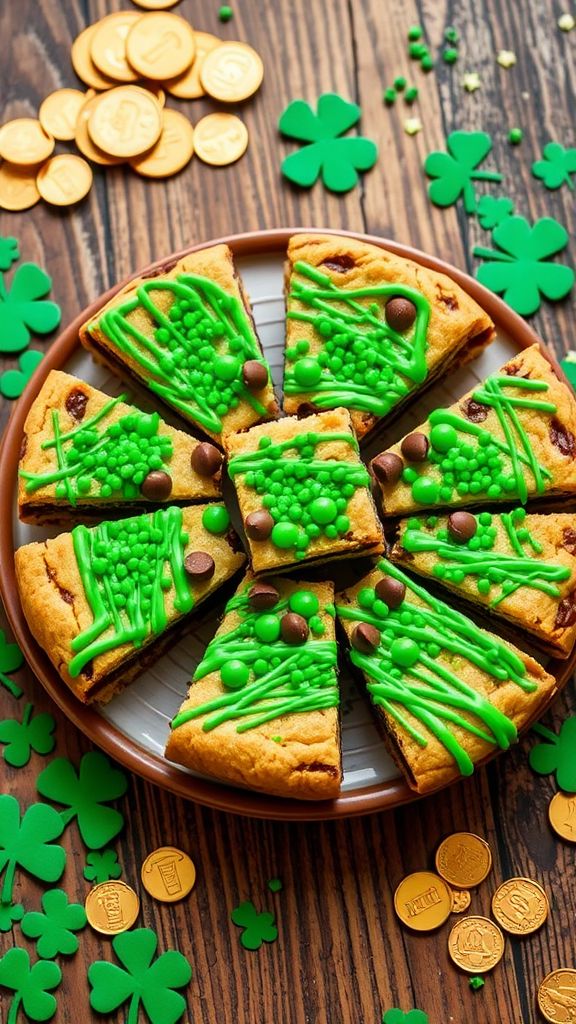 Lucky Leprechaun Cookie Bars