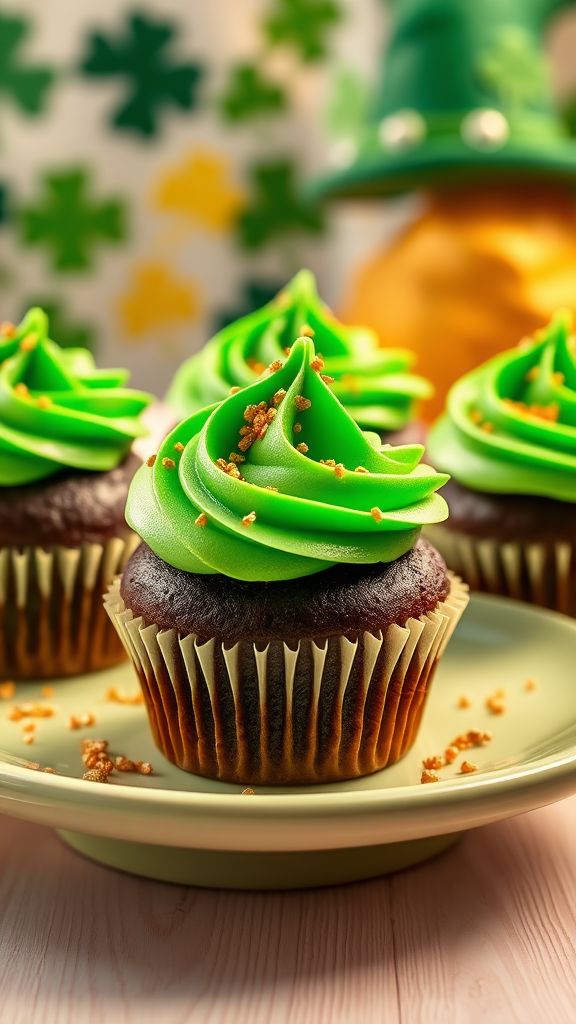 Lucky Leprechaun Cupcakes  