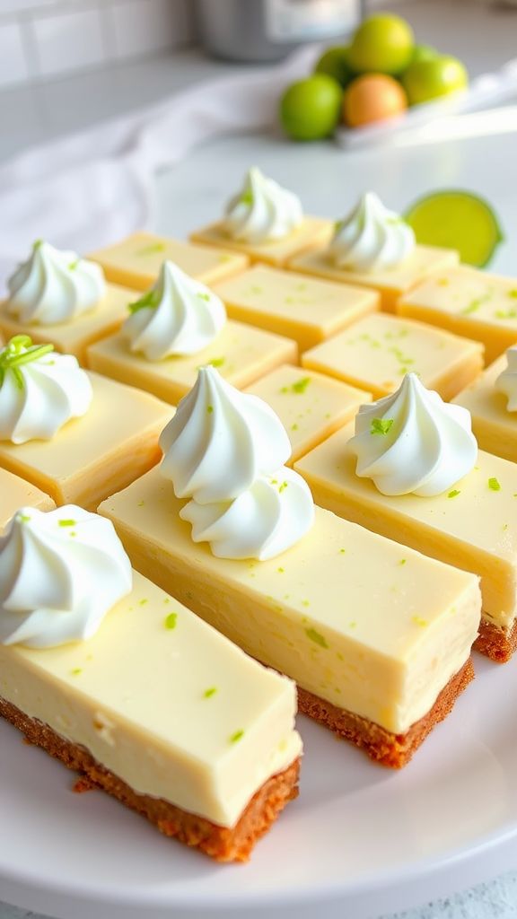 Lucky Lime Cheesecake Bars  