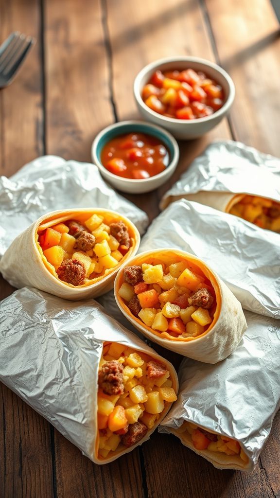 Make-Ahead Breakfast Burritos  