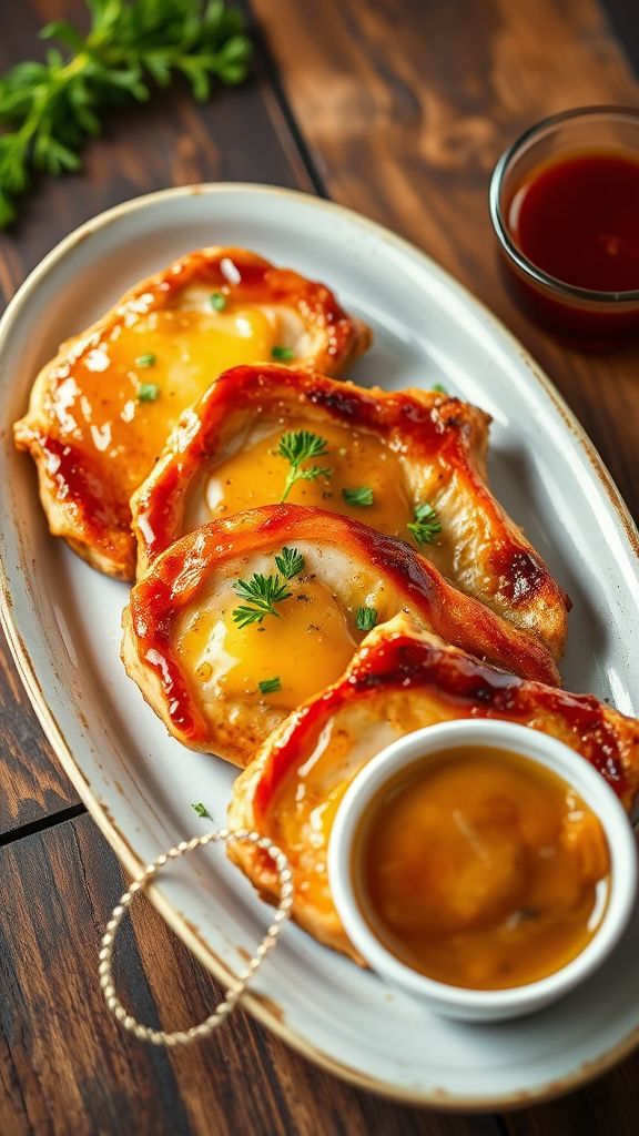 Maple Dijon Glazed Pork Chops